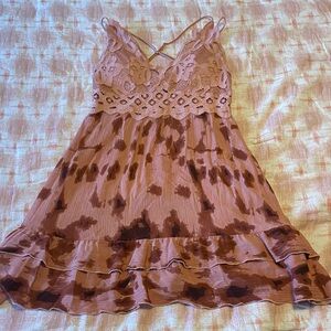 Lace and Tie-Dye Dress